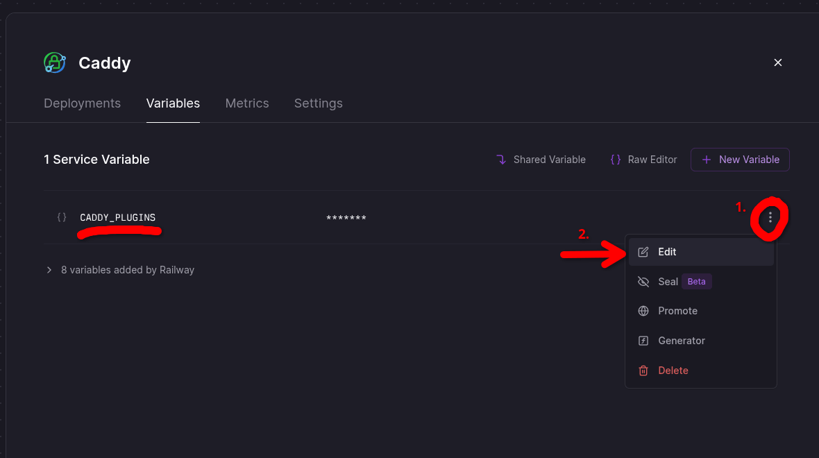Change plugins